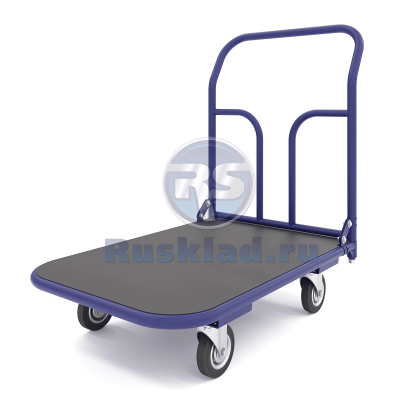 Тележка платформенная. Цельнолистовая резина. ТПР