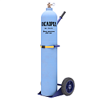 Тележка с одной ручкой для перевозки одного баллона с фиксацией ремнем ГБР 1 без колёс